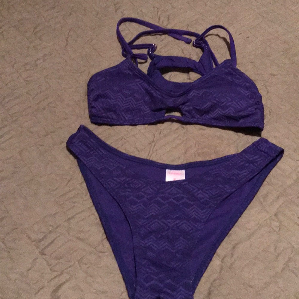 Purple bathing suit nwot